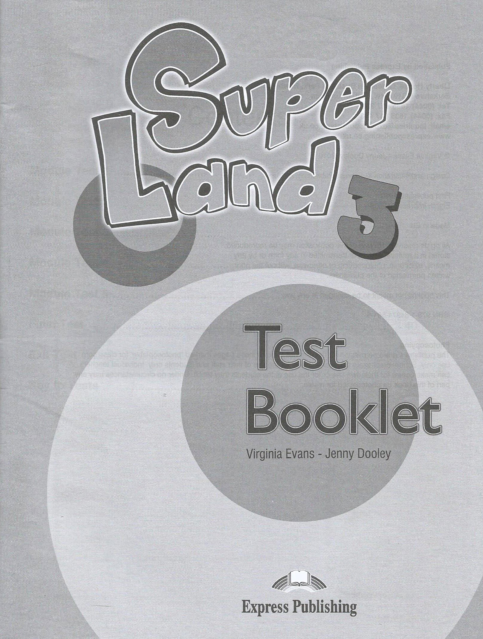 Superland 3 Test Booklet