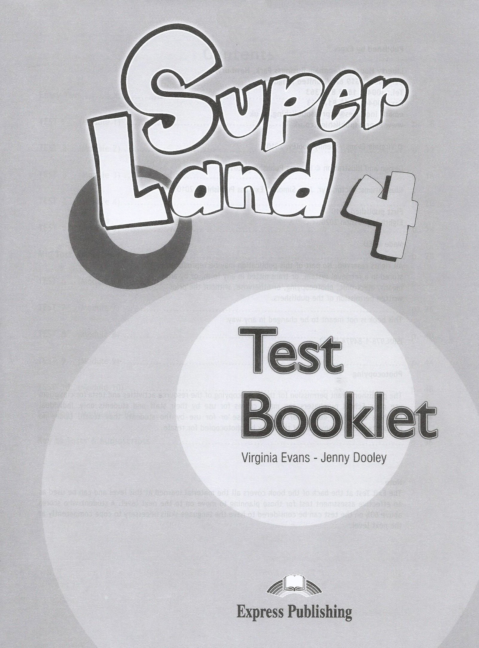 Superland 4 Test Booklet